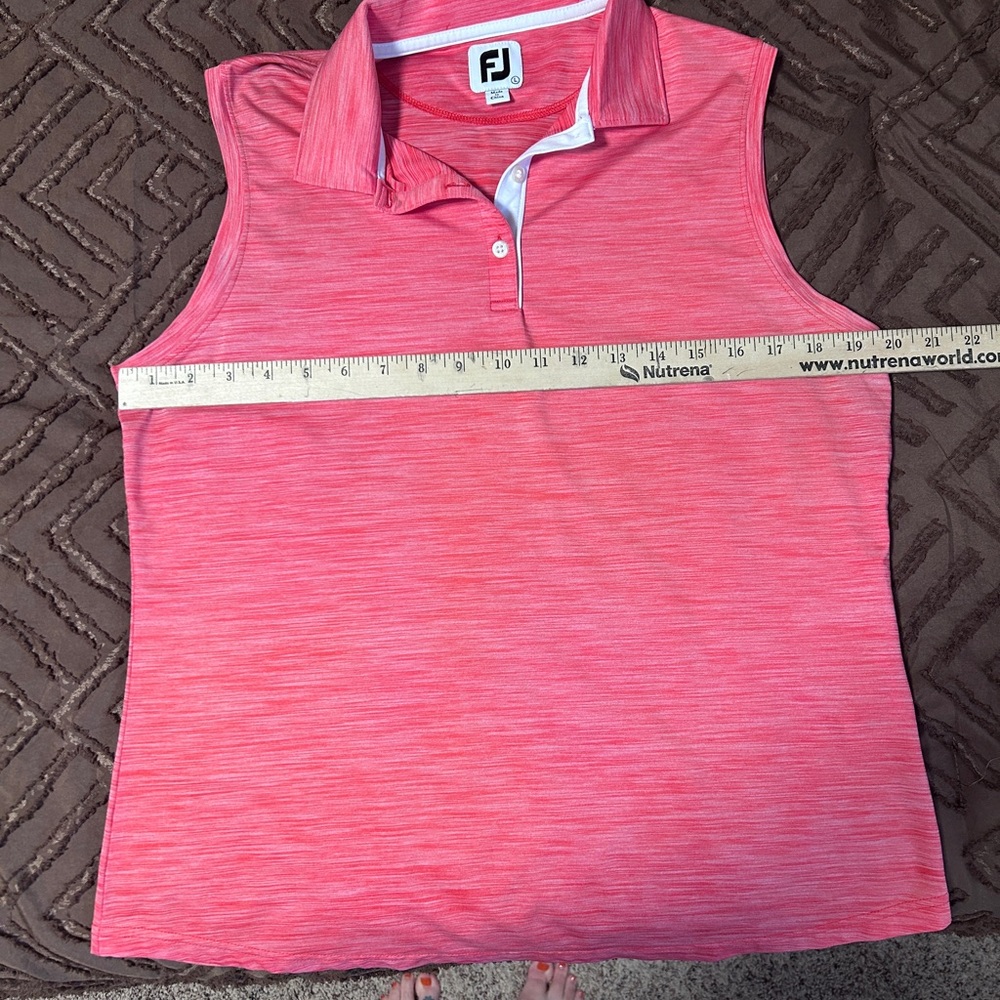 FootJoy Coral Sleeveless Polo Top